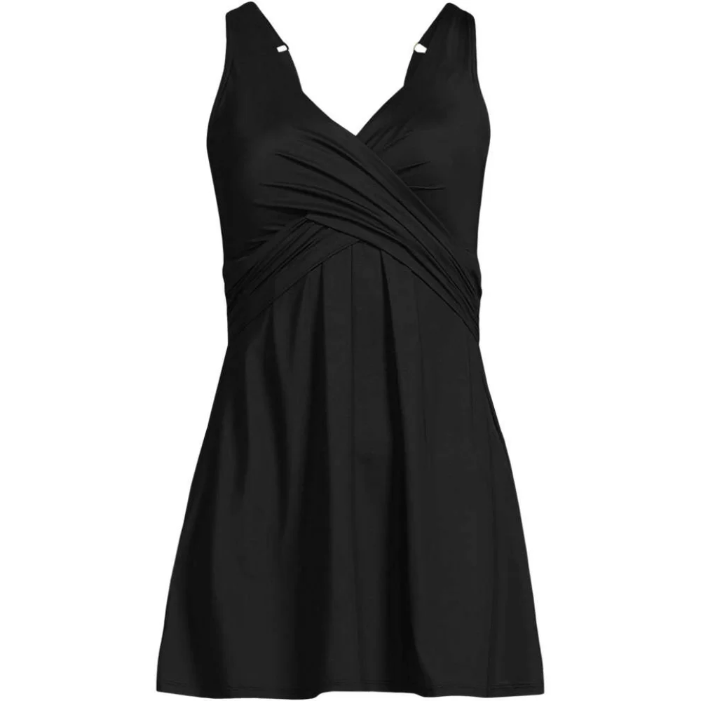 LANDS END NWT Adjustable Strap Swim Dress